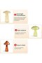 4 PCS Mushroom Shaped Hydroponic Glass Vases - 2