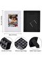 2x3 Photo Frame 6-Pack Mini Plastic Picture Frames (Black + White) - 6