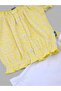 Girl's Summer 2-3-4-5-6 Years Old Stylish 2-Piece Set with Ribbed Top and Belted Shorts - 5