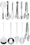 11 Piece Presentation Preparation Spatula, Ladle, Colander, Food Preparation Set, Serving Tongs Products - 2