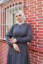3-Layered Drawstring Robe - Smoked - 5