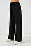 Women's High Waist Wide Leg Pants - Black - 2