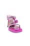 3582-23Y Women's Crystal Stone Banded Ankle Tie Thick Heeled Sandals - 2