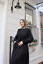 3-Layer Gathered Medina Silk Ferace - 3