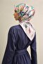 Floral Print Pure Silk Twill Scarf 9332D 33 - 2