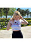 White Kitty Crop Top