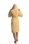 Cotton Hooded Young Waiter Boy Unisex Pocketed Curly Velvet Bathrobe - 3