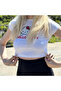 White Kitty Crop Top - 2