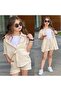 Children's Muslin Linen Shirt Shorts Athlete Eid Suit - 2