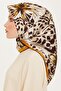 Obje Patterned Twill Saf Silk Scarf 9256D 34 - 3