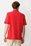 Men's Polo Neck T-shirt Red - 4