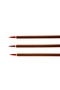 Brush for Writing Wolf Hair No:3-China, Ceramics, Gilding, Miniature, Thick Body, Brush-3 Pcs - 2