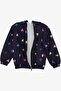 Girl's Raincoat Colorful Heart Patterned 1-5 Years, Navy Blue - 6