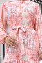 Patterned Hijab Dress Salmon 520 - 3