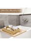 Decorative Rectangular Bamboo Basket Organizer 4 Compartments - 2