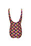 Knitted Patterned Eyelet Detailed Girl's Swimsuit by Nessi Byrd - 2