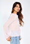 Ruffle Detailed Pink Chiffon Blouse - 7