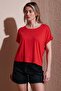 Crew Neck Blouse Coral - 2