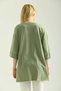 Mint Double Sleeve Wide Cut Asymmetric Slit Knitted T-Shirt - 2