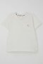 Boy's T-Shirt Cool Text Emblem Pocket 1.5-5 Years, Ecru