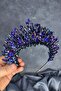 Morcivert Maria Intensely Embroidered Crystal Bridal Henna Crown Hair Accessory - 3