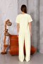 Women's Tracksuit Suit Loose Waist Elastic Bag Pocket Cobalt Blue - 5
