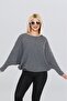 Boat Neck Bat Sleeve Thessaloniki Knit Soft Textured Loose Blouse