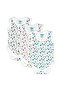 Cotton, Sleeveless Printed Bodysuit. Set of 3, 0-3 Months , White