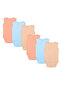 SleeveLess Romper/Bodysuit. Set of 6 - Blue, Orange, Brown, 12-18 Months - 5