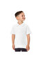 3-Pack Boys' Piqué Cotton Polo T-Shirts – Light Blue, Sage Green & White - 4