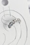 Brass Silver Color Zircon Stone Cartilage Model Women's Earrings