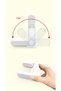 White Door Handle Security Lock