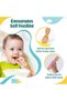 BabiesBasic Soft Tip BPA Free Silicone First Stage Training Spoons - Blush - 2