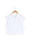 Double Layer Muslin Children's Poncho 100% Natural Cotton White