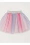 Girl's Black Tutu Skirt with Elastic Waist - 2