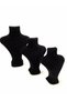 Domestic Production Linen Fabric Black Color Three Size Jewelry Mannequin - 2