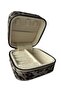 Domestic Production Faux Leather Patterned Brown Zippered Travel - Drawer Jewelry Display Bag - 4