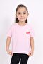 Girl's Strawberry Printed T-Shirt with Collar - 2