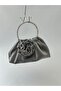 Copy - Shiny Satin Rose Portfolio Evening Dress Handbag - 3