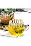 Heat Resistant Borosilicate Thermal Cup Line Design Glass Cup Coffee Presentation Cup 350ml - 2
