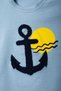 Anchor Embroidered 100% Cotton Summer Single Jersey-Muslin Fabric Baby Boy 2-Piece Set - 2