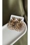 Leopard Print Large Hedgehog Earrings - 2