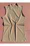 Cotton 3 Pieces Black, White and Skin Color Lycra Blouse Undershirt with Rope Straps - 4