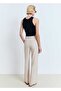 Straight Cut Trousers with Pens - 4