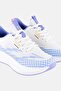 Women Mesh Lace Up Running Shoes, Multicolor - 3