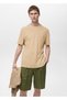 Slim fit keten tişört