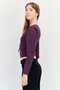 Women Tie Neck Textured Long Sleeves Blouse, Multicolor - 4