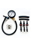 Fuel Pressure Test Kit - Quick Connected Fuel Injection Pump Pressure Tester Gauge 0-100PSI with...
