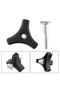 1 Set Triangle Handle Bar Wheel Knob And Bolt Fasteners Replacement For Honda And Many Other Lawn... - 2
