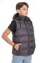 Boy's Removable Hooded Printed Lined Seasonal Puffer Vest with Pockets - 2